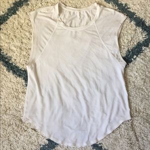 Lululemon breathable white workout sleeveless top